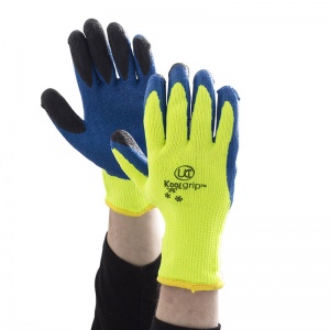 UCi KoolGrip Hi-Vis Palm-Coated Thermal Handling Gloves (Yellow)
